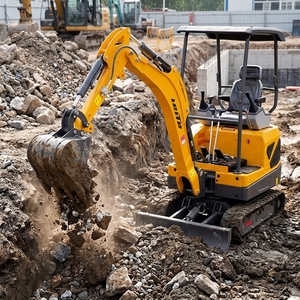 Mini Excavadora de 1.8 Toneladas con Motor Certificado por la EPA, Excavadora de Orugas con Pulgar Hidráulico, Envío Gratuito, Uso Agrícola - Product Image 6