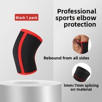 Protecteurs de bras de fitness et de sport en néoprène de 7mm et 5mm pour équipement de sécurité d'haltérophilie et d'haltérophilie