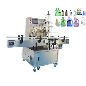 Touchscreen Servomotor Glazen Fles Magnetische Pomp Vulmachine Cosmetisch Wasmiddel Wassen Roterende Vloeistof Vulmachine