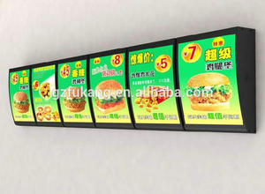 Thức Ăn Nhanh Nhà Hàng Quảng Cáo Mở <span class=keywords><strong>LED</strong></span> Menu Ban Ánh Sáng Hộp - Product Image 5