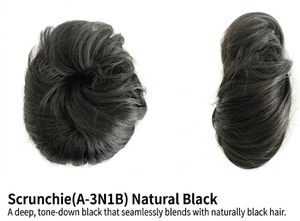 Extensión de Moño Sintético Hecho en Corea, Coletero Elástico para Moño, Postizo de Moño para Mujer (A-3) - Product Image 2