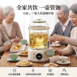Chigo Flower Tea Barrel 2-3L With Faucet Constant Temperature Health Pot Stewing And Boiling Integrated - Product Image 2
