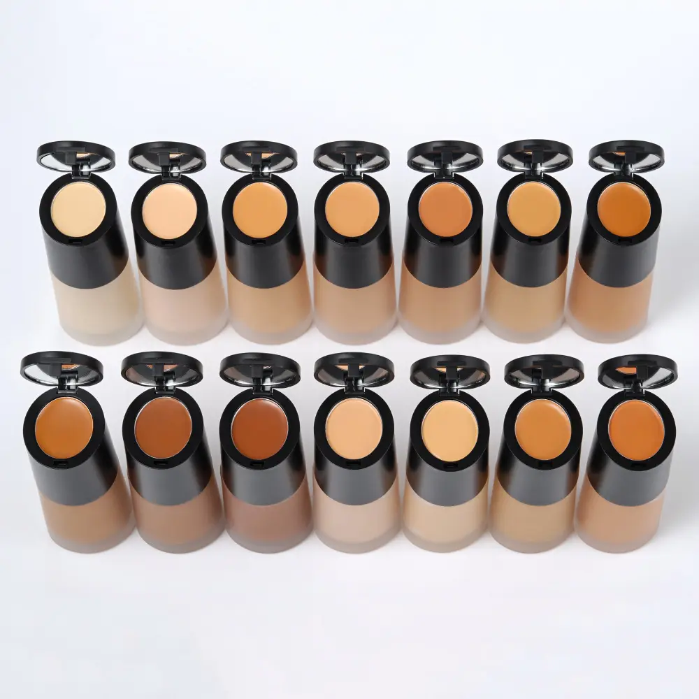 Flawless makeup concealer 2 in 1 foundation matte creamy liquid foundation