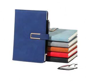 Wholesale Premium Business Office A5 Soft <b>Leather</b> Cover Portable Journal with Custom LOGO - Product Image 4