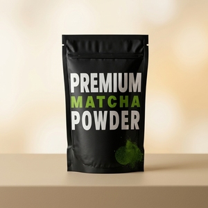 Sac <span class=keywords><strong>de</strong></span> matcha avec faible MOQ 5LB 6LB 12LB <span class=keywords><strong>5KG</strong></span> fond plat boîte scellé 3 côtés fermeture argentée - Product Image 1
