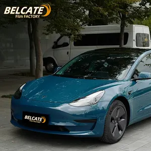 Belcat – film adhésif en vinyle pour carrosserie de voiture, emballage bleu de qualité supérieure, sans bulles, couleur changeante, vente en gros