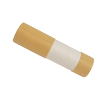 Conteneur cosmétique jetable biodégradable fait à la main, mini gloss à lèvres/lotion/tube en carton, baume à lèvres/emballage durable
