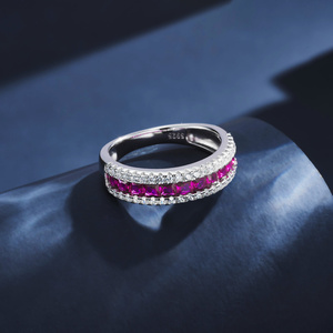 Bague en rubis de laboratoire haut de gamme de niche - Product Image 5