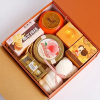 Boîte cadeau portable style Ins, imprimé tulipes, pour mariage, grande boîte d'emballage pour cadeaux d'anniversaire, logo personnalisé