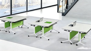 Meubles de bureau en bambou écologiques modernes, <span class=keywords><strong>table</strong></span> de conférence pliable <span class=keywords><strong>et</strong></span> extensible pour les étudiants, salle de <span class=keywords><strong>réunion</strong></span> scolaire, bureaux - Product Image 2