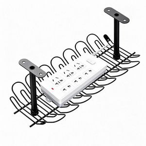 Boîte de gestion de câbles sous le bureau sans perçage, organiseur de câbles pour bureau, avec pince pour bureau assis-debout - Product Image 1