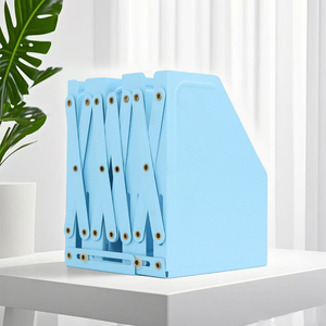 Tùy Chỉnh Có Thể Thu Vào Kim Loại Kệ Sách Với Có Thể Điều Chỉnh Bookends Sinh Viên Máy Tính Để Bàn Cuốn Sách Lưu Trữ Giải Pháp - Product Image 1