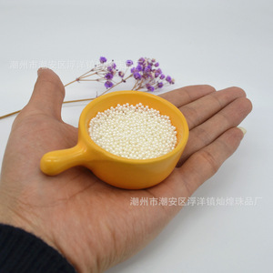 Non Perforated Imitation Pearl <b>Beads</b> 1.5 2.0 3.0 4.0mm Round Off White Pure White <b>Plastic</b> Resin For Jewelry Making - Product Image 4