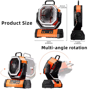 Tốt Nhất Bán Ngoài Trời <span class=keywords><strong>Fan</strong></span> F6 Xách Tay 20000MAh Thông gió Reargables Sàn Ngoài Trời Cắm Trại Lều <span class=keywords><strong>Fan</strong></span> - Product Image 2