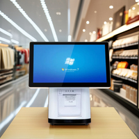 Système de point de vente tactile de 15.6 pouces avec imprimante restaurant système de point de vente tout en un terminal de point de vente distributeurs automatiques de billets