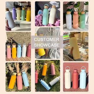 Bouteille d'eau sport isotherme à double paroi en acier inoxydable, avec logo personnalisé, finition mate, pour boissons chaudes et froides, écologique, thermos de camping - Product Image 5