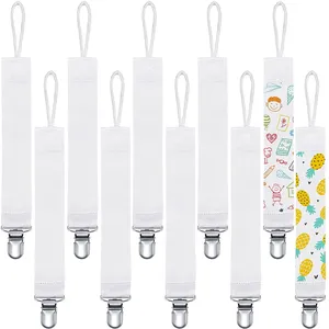<span class=keywords><strong>Lot</strong></span> de 20 Sucettes à Clip pour Bébés Non Toxiques à Sublimation, 100% Silicone Alimentaire, pour Garçons et Filles - Product Image 1