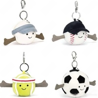 Porte-clés pingouin en peluche douce avec pendentif en gelée, trois étiquettes, estampille métallique, différents styles pour cadeau