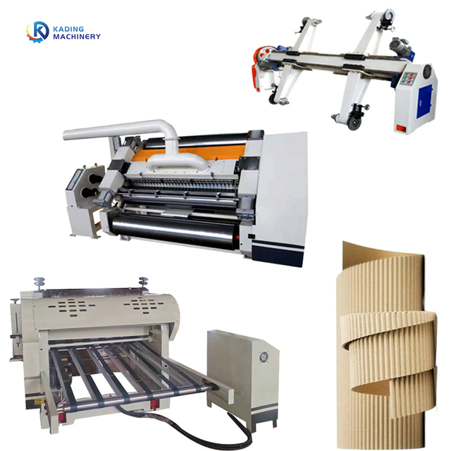 Automatic 2-ply Corrugated Paperboard Production Line With Cross Cutting Machine