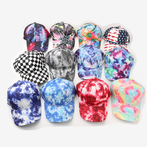 Gorra de Béisbol Unisex 100% Poliéster con Estampado por Sublimación, Patrón Tie Dye Colorido, Protección Solar, Gorra para Exteriores - Product Image 2
