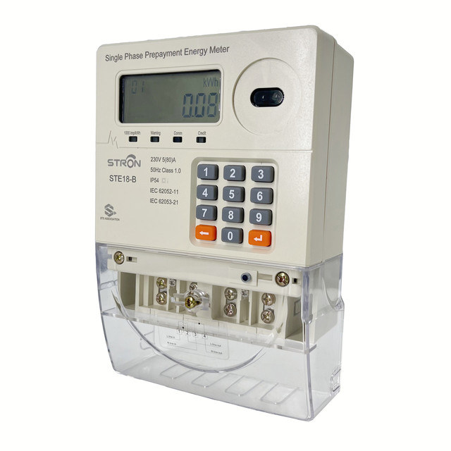 Single Phase Smart Prepaid Energy Meter with STS Vending Software