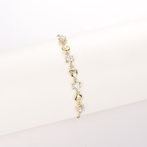 CM 보석 도매 지르코니아 14k 금도금 바게트 다이아몬드 여성 Pulsera Joyeria 조정 가능한 팔찌 Et 팔찌 - Product Image 6