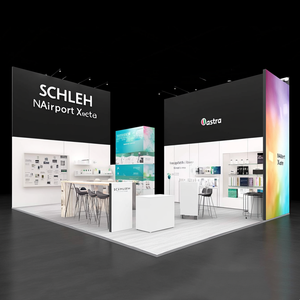 Инновационный 6x6 м портативный выставочный стенд для выставки красоты, дисплей, световой короб, светодиодный стенд, Модульный Выставочный стенд - Product Image 4