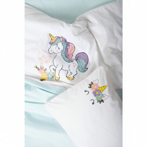 Juego de Ropa de Cama para Bebé Dolly Mint 100% Algodón Bordado, Edredón para Recién Nacido y Niño Pequeño con Patrón de Personajes, 4 Piezas, Nuevo Diseño para Bebé - Product Image 2