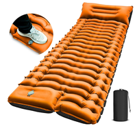 Tapis de randonnée et de camping léger, auto-gonflant, avec pompe à pied intégrée, imperméable, pour les voyages, les pique-niques en plein air