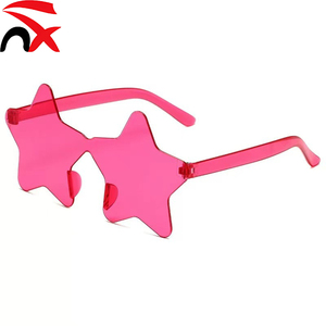 Lunettes <span class=keywords><strong>de</strong></span> soleil pentagramme personnalisées en forme d'étoile, tendance, pour fêtes et plage, cadeaux pour femmes et filles, vente en gros - Product Image 2