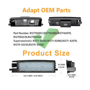 2 個 LED ナンバープレートライト トヨタ Rav4 MK3 XA30 2006 2007 2008 2009 2010 2011 2012用 - Product Image 4