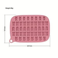 Usine en gros personnalisé sans BPA bac à glaçons ours forme mini chocolat gommeux bonbons moules Silicone
