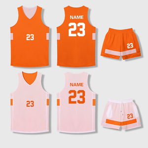 Uniforme de Baloncesto con Diseño de Moda y Nombre del Equipo Personalizado, Jersey de Baloncesto Sublimado, Ropa de Baloncesto Reversible de Poliéster - Product Image 4