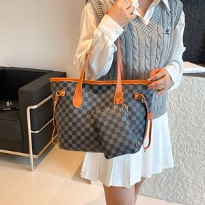 Bolsos de Mano de Lujo al por Mayor, Estilo Coreano, para Mujer, Elegantes, Grandes, Impermeables, de PU - Product Image 3