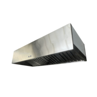 Penghisap Asap Dapur Jingzhilan, Penghisap Asap Listrik, Stainless Steel, Terpasang di Dinding, Berventilasi, untuk Dapur Komersial
