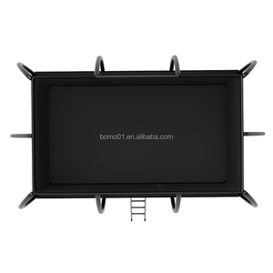 <span class=keywords><strong>Trampoline</strong></span> rectangulaire Zoshine 10x17FT avec poteaux courbes, cadre robuste, filet de sécurité, échelle antidérapante, <span class=keywords><strong>mousse</strong></span> en polypropylène - Product Image 3