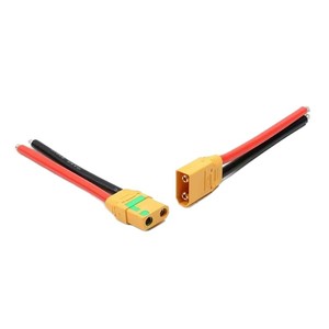 Amass XT90S-F Anti-Spark Connector 45A 6/8/10AWG 10/20/30/40/50/100CM XT90H-F XT90H-M Silicone Wire Custom RC <b>Drone</b> Battery Plug - Product Image 1