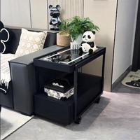 Canapé Amovible Côté Armoire Lumière De Luxe En Bois Massif Durable Multifonctionnel Table Basse Moderne Simple Salon