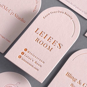 من المصنع مباشرة طباعة حروف مخصصة للأعمال مع رقائق ذهبية ومواد من الورق المقوى للزيارة والبطاقات - Product Image 1