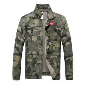 new design jackets denim men camouflage fashion slim stretch black denim jacket