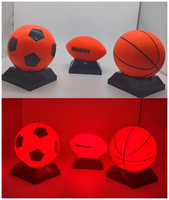 Nouveau ballon de football lumineux à LED pour adultes et enfants, élèves du primaire, n° 4 No. 5 balles d'entraînement en caoutchouc durable, balles lumineuses de nuit