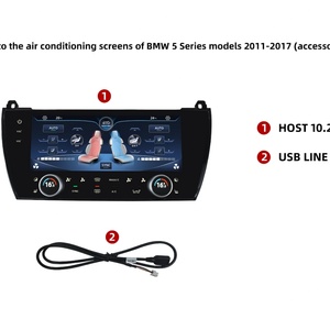หน้าจอแอร์ NAVIRIDER สำหรับรถยนต์ BMW ซีรีส์ 5 รุ่น F10/F11/F18 ปี 2010-2016 จอ LCD ควบคุมแอร์ด้วยเสียง พร้อมระบบสัมผัส ความละเอียด 1920x720 ระบบปฏิบัติการ Linux - Product Image 6