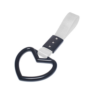 JDM Auto Parts Tsurikawa Rings Heart Shaped Car <strong>Handle</strong> <strong>Straps</strong> Drift Charm Rear Bumper Warning Ring Decor Subway <strong>Bus</strong> - Product Image 6