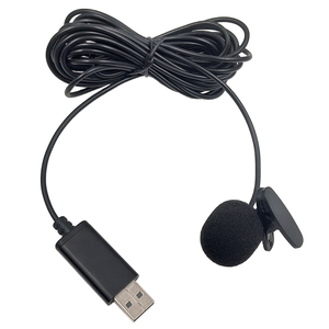 Micrófono de solapa Lavalier USB personalizado para grabación de estudio 7,5 M/10M/13M largo con cable Clip de cuello reducción de ruido características de grabación - Product Image 1