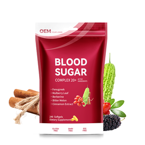 Cápsulas Blandas para el Equilibrio del Azúcar en Sangre, Venta al Por Mayor de Fábrica, Más de 20 Ingredientes Activos, Fenogreco, Berberina, Canela - Product Image 1