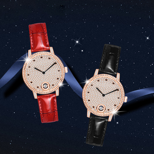 Luxe Roestvrijstalen Kristallen Horloges-Waterdichte Gepersonaliseerde Uurwerken Met Strass & Kristal Inlay Voor Mannen En Vrouwen - Product Image 2