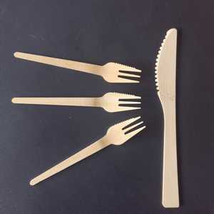 มีดเค้กไม้ไผ่แบบใช้แล้วทิ้งและส้อมผลไม้/เฟรนช์ฟรายส์แบบมีฟัน รุ่น F สำหรับแจกเป็นของขวัญ ยี่ห้อ Mairun สหรัฐอเมริกา - Product Image 4