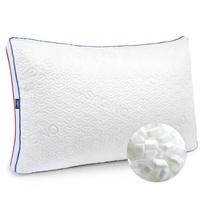Oreiller de cou en mousse à mémoire de forme avec gel rafraîchissant, tissu respirant, utilisation toutes saisons, hauteur réglable
