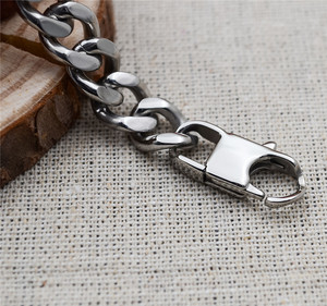 Engravable Stainless Steel Couple Bracelets | His and Hers ID Chain Bracelets | Matching Custom Jewelry Gift Set - Product Image 3