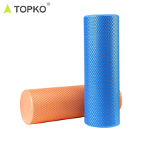 Rouleau en mousse EVA de haute densité TOPKO avec logo personnalisé 30cm/45cm/60cm/90cm pour yoga et pilates, relaxation musculaire et massage